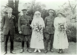 Wedding of Billy and Mamie, June 1916